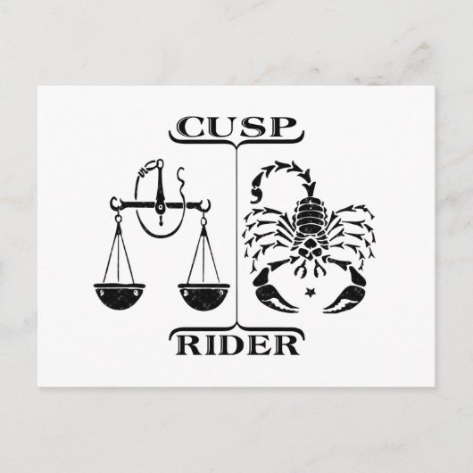 Weegblad/Scorpio Briefkaart (Voorkant)