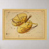 Weegblad -  teken van het Afbeelding van het dierl Poster (Voorkant)