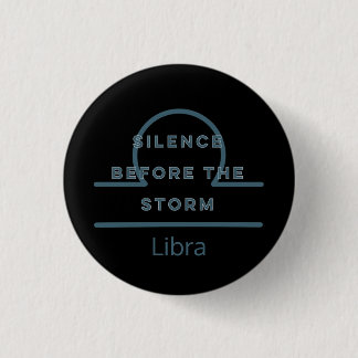Weegblad Zodiab Sign Fun Quote Blue Text Birthday Ronde Button 3,2 Cm