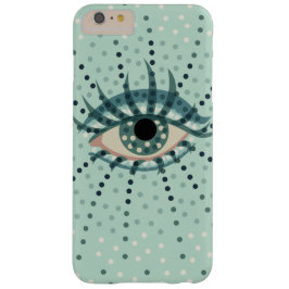 Weegblauw oog met Stippen Abstracte Psychedelische iPhone 12 Hoesje