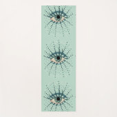 Weegblauw oog met Stippen Abstracte Psychedelische Yogamat (Voorkant)