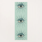 Weegblauw oog met Stippen Abstracte Psychedelische Yogamat (Achterkant)