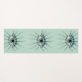 Weegblauw oog met Stippen Abstracte Psychedelische Yogamat (Voorkant (horizontaal))