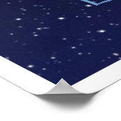 Weegconstellatie en dierentuin met sterren poster (Hoek)