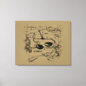 Weegconstellatie Hevelius Style Canvas Afdruk (Voorkant)