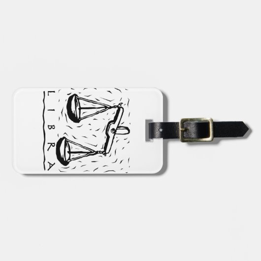 Weegdag rond jaar Astrologisch dierentuin Bagagelabel (Voorkant horizontaal)