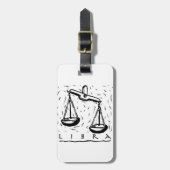 Weegdag rond jaar Astrologisch dierentuin Bagagelabel (Voorkant verticaal)