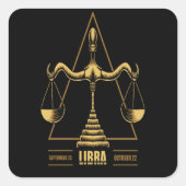 Weegdierenteken Vierkante Sticker (Voorkant)