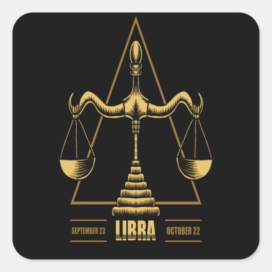 Weegdierenteken Vierkante Sticker (Voorkant)