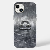 Weegdierentuin, teken in zilvergrunge staalstijl Case-Mate iPhone case (Achterkant)