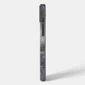 Weegdierentuin, teken in zilvergrunge staalstijl Case-Mate iPhone case (Achterkant / Links)