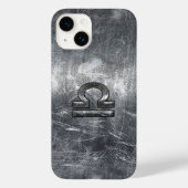 Weegdierentuin, teken in zilvergrunge staalstijl Case-Mate iPhone case (Achterkant)