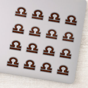 Weegdierentuin tekenen op Mahogany Style Print Sticker