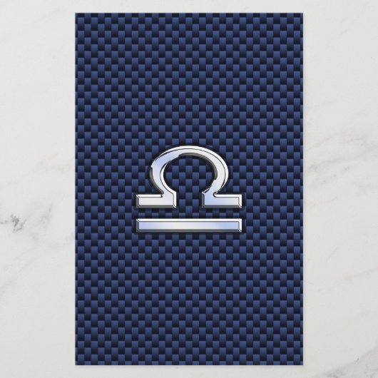 Weegdierentuin voor marineblauw koolstofvezel briefpapier (Voorkant)