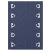 Weegdierentuin voor marinekoolstofvezelstijl tafelkleed (Voorkant)