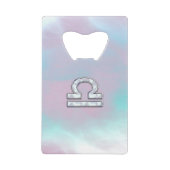 Weeggebmoeder van parelstijl creditkaart flessenopener (Voorkant)