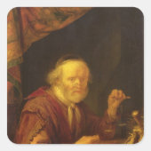 Weeggoud Vierkante Sticker (Voorkant)