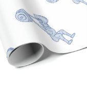 Weeglifter Lifting Barbell Mono Line Cadeaupapier (Rol Hoek)