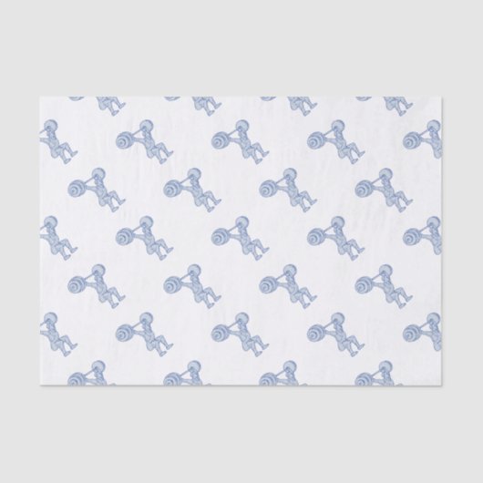 Weeglifter Lifting Barbell Mono Line Tissuepapier (Voorkant)