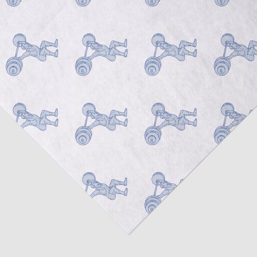 Weeglifter Lifting Barbell Mono Line Tissuepapier (Detail)