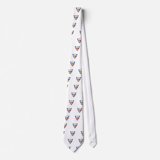 Weeglifter Lifting Barbell Weights Retro Stropdas (Voorkant)