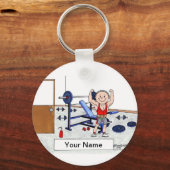 Weeglifter - Mannelijk Sleutelhanger (Voorkant)