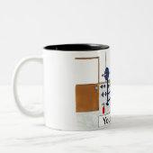 Weeglifter - Mannelijk Tweekleurige Koffiemok (Links)
