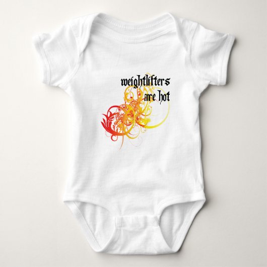 Weeglifters zijn hot romper (Voorkant)