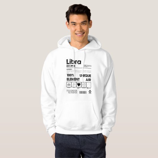 Weegschaal 1994 hoodie (Voorkant volledig)