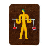 Weegschaal 2008 magneet (Verticaal)