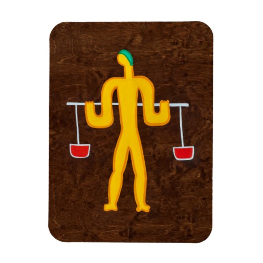 Weegschaal 2008 magneet (Verticaal)