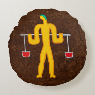 Weegschaal 2008 rond kussen