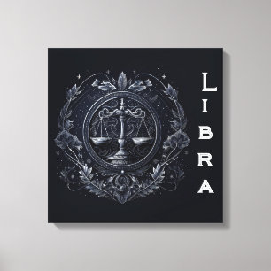 Weegschaal—23-oktober 22 september canvas afdruk