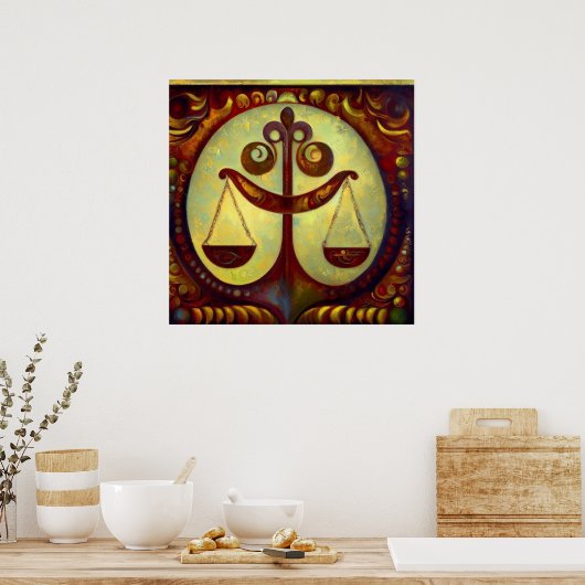 Weegschaal 2 poster (Keuken)