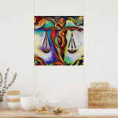 Weegschaal 4 poster (Keuken)