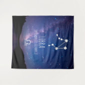 Weegschaal | Aangepaste astrologie Tapestry Wandkleed (Voorkant (horizontaal))