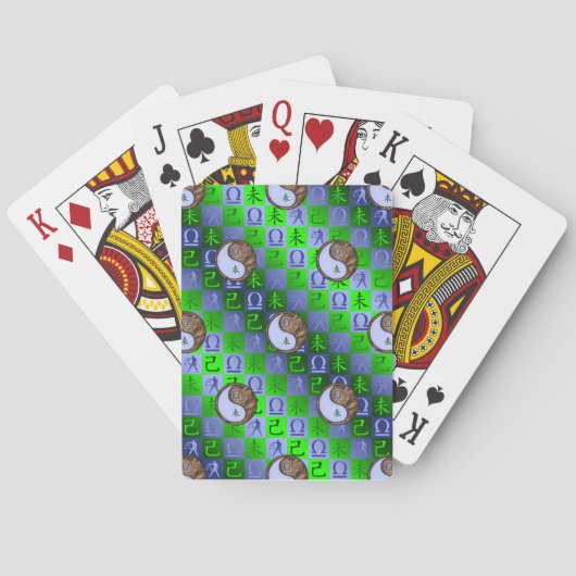 Weegschaal & Aard Geit Pokerkaarten (Achterkant)
