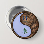 Weegschaal & Aard Geit Ronde Button 7,6 Cm (Voorkant /achterkant)