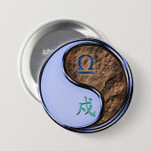 Weegschaal & Aard Hond Ronde Button 7,6 Cm (Voorkant /achterkant)