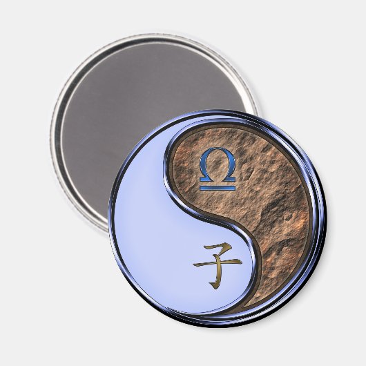 Weegschaal & Aard Rat Magneet (Voorkant / Achterkant)