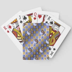 Weegschaal & Aard Rat Pokerkaarten
