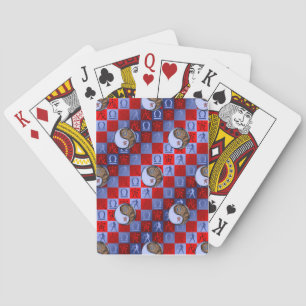 Weegschaal & Aard Tijger Pokerkaarten