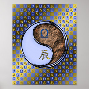 Weegschaal & Aarde Draak Poster