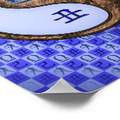 Weegschaal & Aarde Os Poster (Hoek)