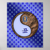 Weegschaal & Aarde Os Poster (Voorkant)