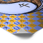 Weegschaal & Aarde Paard Poster (Hoek)