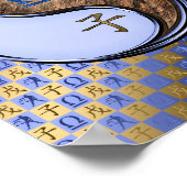 Weegschaal & Aarde Rat Poster (Hoek)