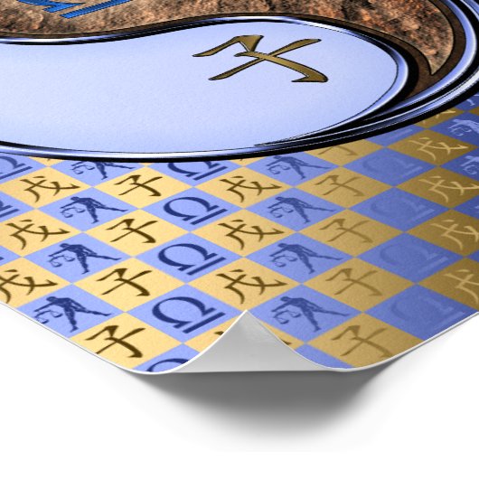 Weegschaal & Aarde Rat Poster (Hoek)