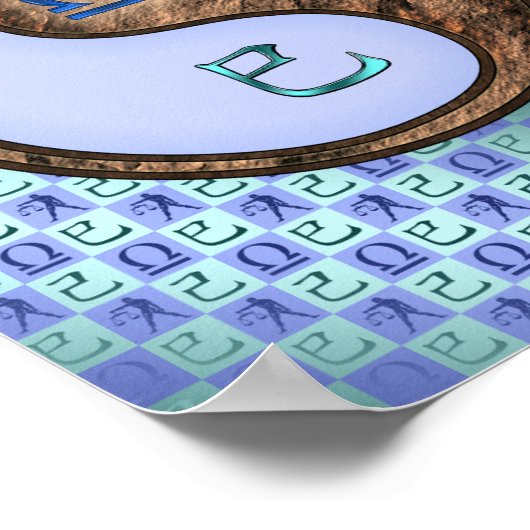 Weegschaal & Aarde Slang Poster (Hoek)