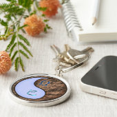 Weegschaal & Aarde Slang Sleutelhanger (Zijkant)